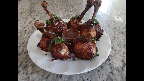 Barbecue Chicken Lollipop -Santa Maria Tri-tip Cook Restaurants