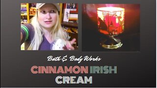 Bath & Body Works Cinnamon Irish Cream Candle Review I The Candle Queen #bathandbodyworks