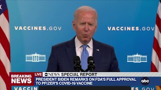 ABC News Special Report: Biden on FDA approval of Pfizer COVID-19 vaccine