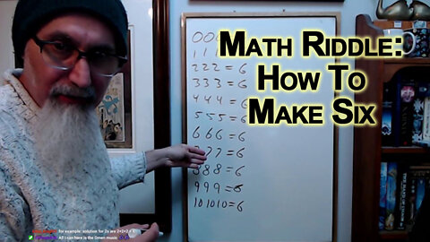 Math Puzzle: How To Make 6 by Adding Operations To Triple Digits From 0 to 10 [ASMR Riddle]