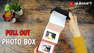 DIY pull-out photo box gift idea