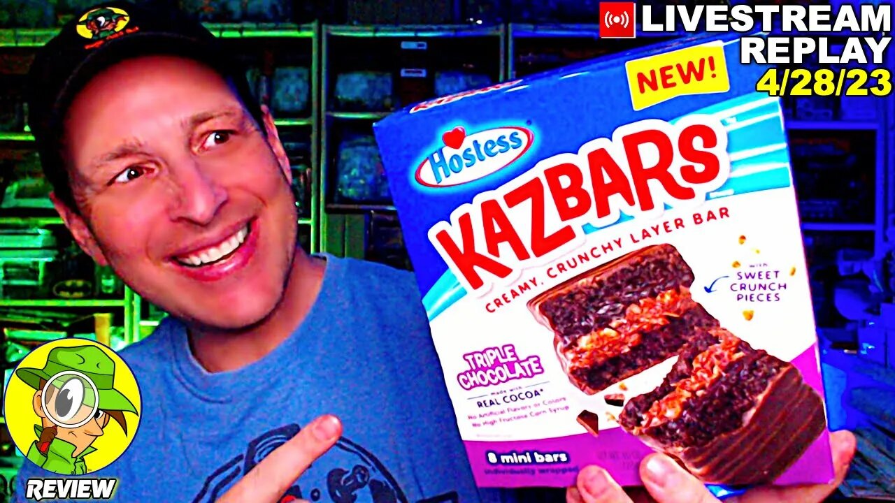 Hostess® TRIPLE CHOCOLATE KAZBARS™ Review 🧁🤯🍫 Livestream Replay 4.28.23 ...