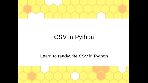 Learn to read/write CSV in Python (Ep. 16)