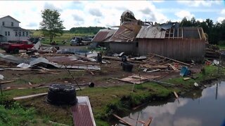 Tornado leaves path of destruction at a family’s property