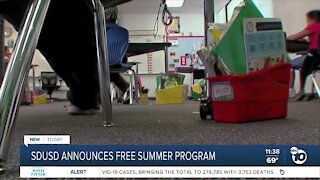 SDUSD announces free summer program
