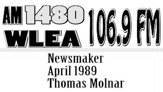 Wlea Archives, Newsmaker, April 1989, Thomas Molnar