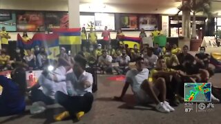 Palm Beach County residents hold rallies following deadly protests in Colombia