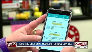 Teacher use social media for school supplies