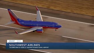Southwest Airlines celebrating 15 years at DIA
