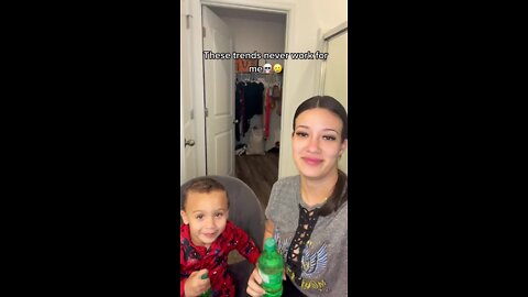 Mom and son try the Sprite Challenge, but they never even get to start!.mp4