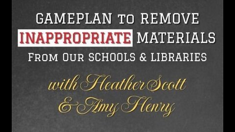 Remove Inappropriate Materials From Our Schools