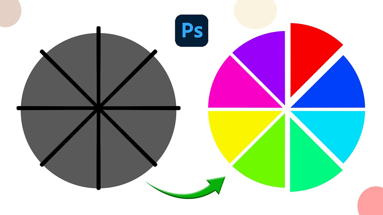 how-to-divide-circle-in-photoshop-split-circle-into-different-sectors