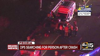 DPS searching for a person after crash