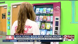 Vending machine dispenses books, spreads kindness