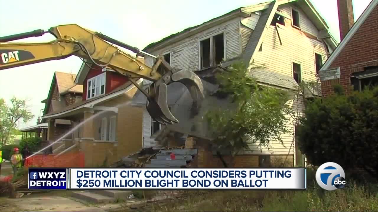 Detroit council votes on blight proposal