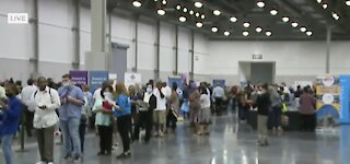 Job fair underway at convention center