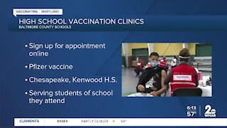 High school vaccination clinics