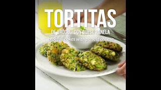 Broccoli Pancakes with Panela Cheese