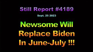 Gavin Newsome Will Replace Biden After Dem Primaries, 4189