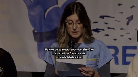 Jessica, infirmière du Québec, membre de Canadian Frontline Nurses