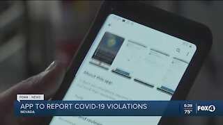 New Nevada app reports COVID violations