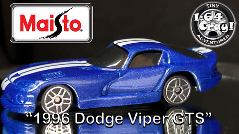 “1996 Dodge Viper GTS”- in Metallic Blue- Model by Maisto