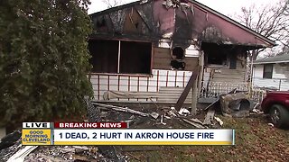 Akron house fire leaves 1 person dead, 2 others injured