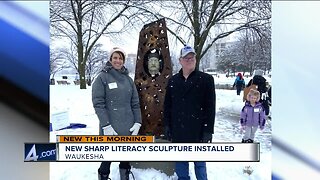 Sharp Literacy unveils new sculpture