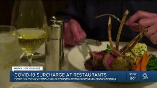 Restaurants may add COVID-19 surcharge