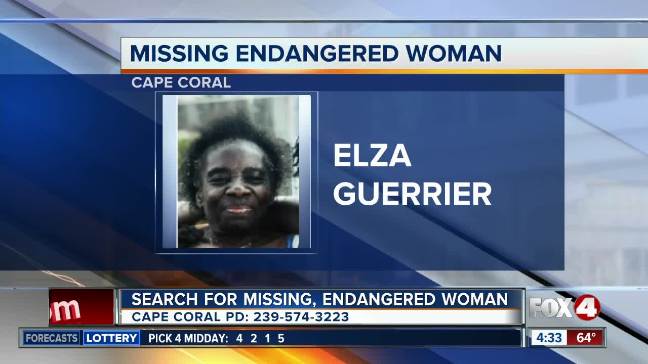 Missing endangered woman reported in Cape Coral