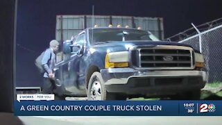 Green Country couple needs help locating stolen truck and flatbed trailer