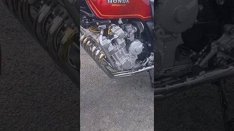 Honda CBX1000 Start up with Kerker pipes