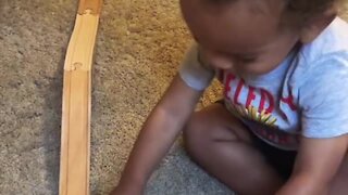 Toddler asks for help in extremely sweet manner