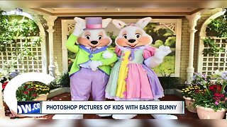 Photoshop pictures of your children with the Easter bunny for free