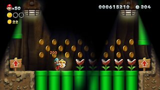 Layer-Cake Desert-3 Fire Snake Cavern (All Star Coins). Nintendo Switch New Super Mario U Deluxe