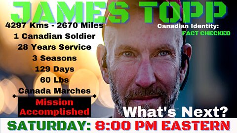 James Topp, 4267KMS marched, what's next?