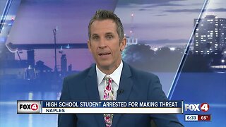 Naples student arrested for threat of violence toward middle school