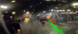 Clashes continue between protesters and federal agents