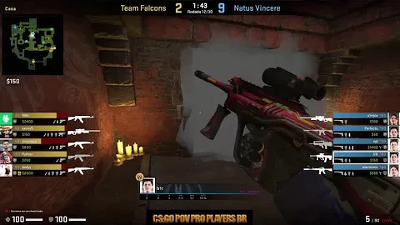 CSGO POV NaVi B1t (25/8) Vs Falcons (Ancient) @ BLAST Paris Major 2023 ...