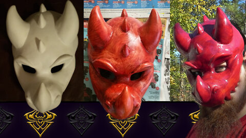 I made a Glorious Shiny Enamel Red Mask!