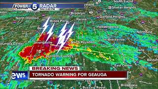 NWS issues tornado warning for Trumbull, Geauga, Ashtabula counties
