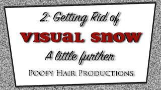 2 Getting rid of Visual Snow. A Little further 4K. Poofy Hair Productions