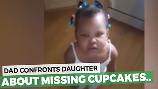 Dad Confronts His Daughter About Missing Cupcakes