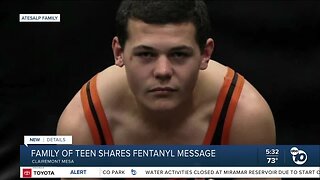 Grieving family of teen wrestling star shares fentanyl message