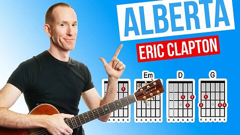 Alberta ★ Eric Clapton ★ Acoustic Guitar Lesson [with PDF]