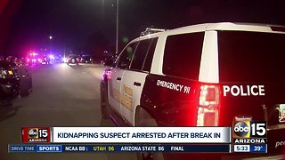 Kidnapping suspect arrested after break-in