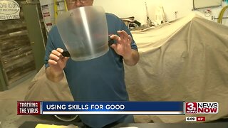 Plattsmouth auto shop owner making face shields for doctors