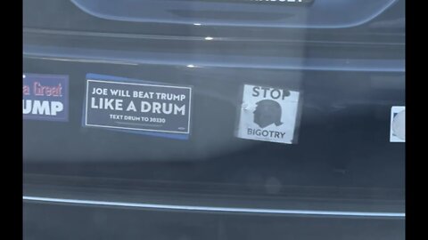 NOT BASED AF : Biden/Harris & Anti-Trump bumper stickers spotted in Long Island
