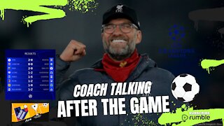 Coach Talking After The Game - Champions Leage - Football Result