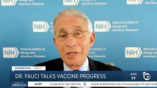 Dr. Fauci talks vaccine progress and virus concerns